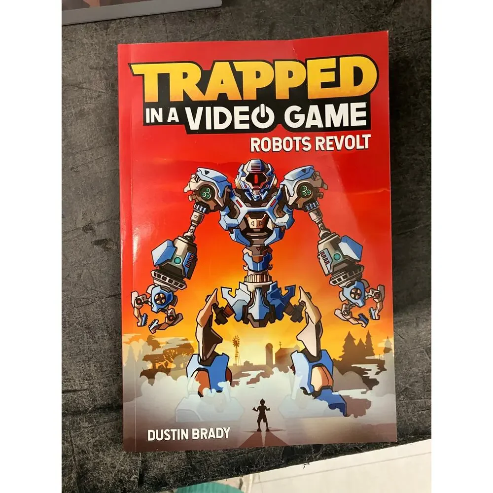 Trapped in a Video Game Lot of 4 Books by Dustin Brady‎ Kids Adventure Series